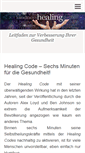 Mobile Screenshot of healing-code.info