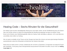 Tablet Screenshot of healing-code.info